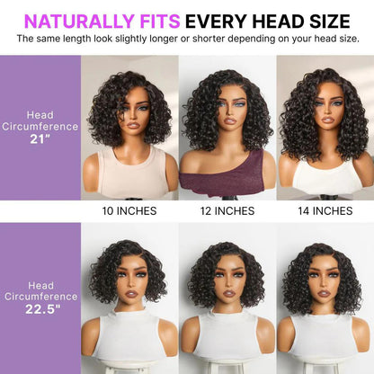 🔥🔥Ready-to-Wear Glueless Curly Bob Wig