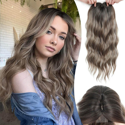 ⚡⚡ Final Hours –⚡2026 New Lightweight & Breathable Wavy Hair Topper