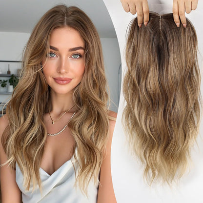 ⚡ Final Hours –⚡2026 New Lightweight & Breathable Wavy Hair Topper