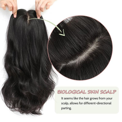 ⚡ Final Hours –⚡2026 New Lightweight & Breathable Wavy Hair Topper